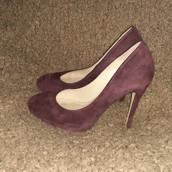 L.K. BENNETT LONDON-Sledge-Oxblood Suede Pump-ASO Kate Middleton-Sz 36-Excellent - Picture 2 of 7